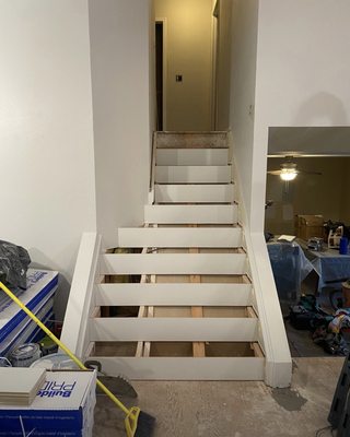 New stair treads