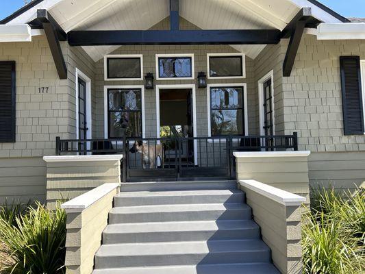 New porch gate and railing!