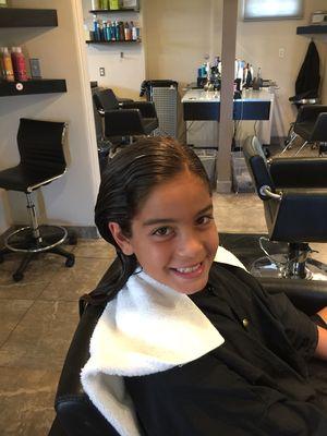 Relaxer and Haircut by Vanessa