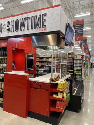 Showtime inside H-E-B