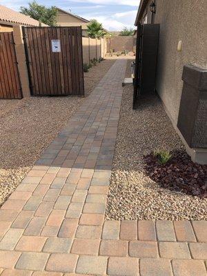 Paver walkway