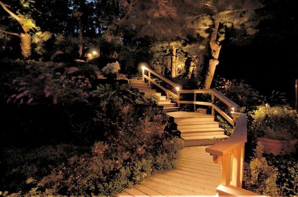 Outdoor Lighting Perspectives of Greenville Deck Lighting