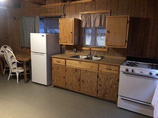 Kitchen in cabin #15