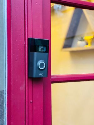 Ring doorbell installation.