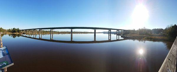 Panoramic view of the river