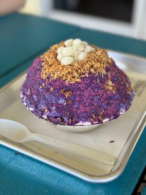 The Sweet Kamja (ube, coconut shavings, mochi)