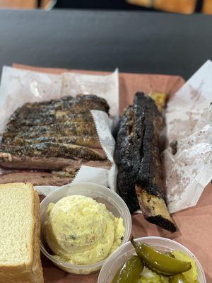 Brisket and Dino Rib