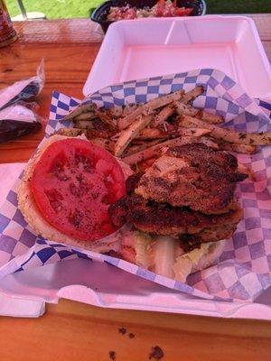 Chicken Sandwich with Fries