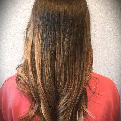 Back to school balayage color.