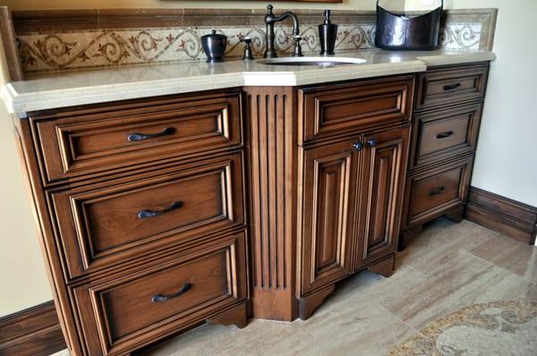 Custom Bathroom Cabinets and Drawers