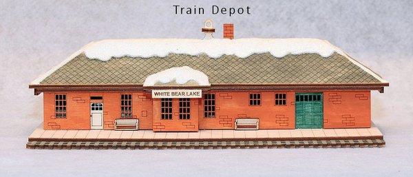 Train Depot 2020 Winter Village Building