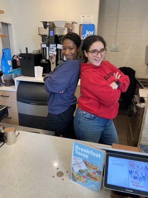 Elena and Ricio, two wonderful baristas!