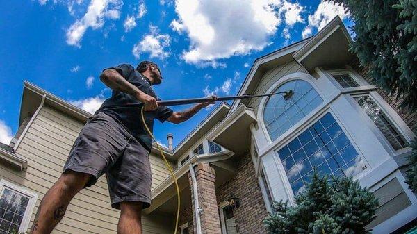 Schedule a window cleaning with us. Just $16 per window!