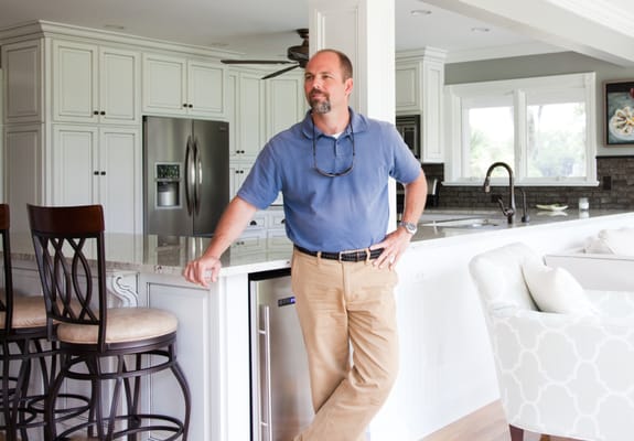 Tommy Priester at 2013 Prism Award Winning Kitchen remodel in James Island.