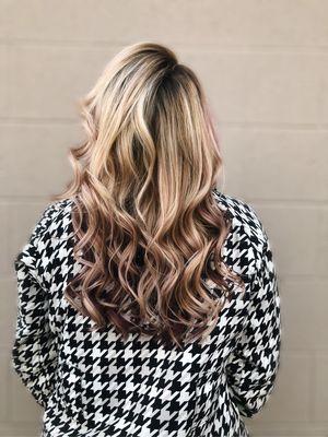 Fall balayage & lowlight