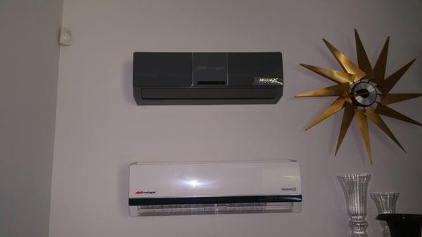 Ductless mini splits great for small areas, offices, garages, Data rooms, Game rooms and very high efficient