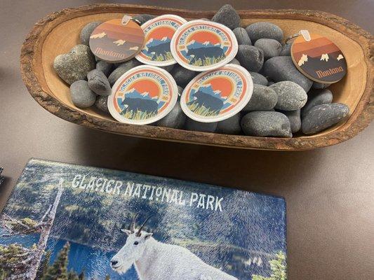 Montana and Glacier National Park patches and key chains