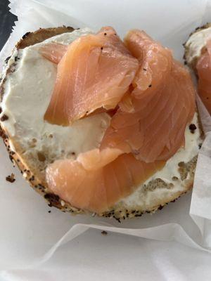 Best smoked salmon and cream cheese bagel, Of My Life