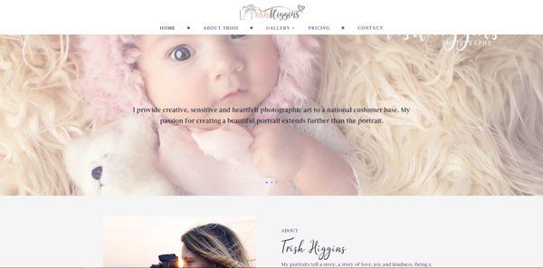 Here we designed a website for Trish Higgins Photography in Bakersfield!