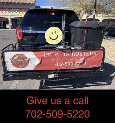 Give us a call @702-509-5220 or visit our website www.lvpoopbusters.com to inquire about our services and service areas.