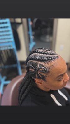 Large stitch braids