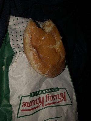 Lemon filled donut