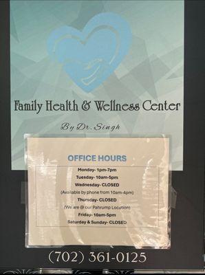 Clinic hours