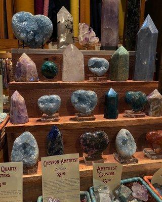 super amazing selection & variety of crystals