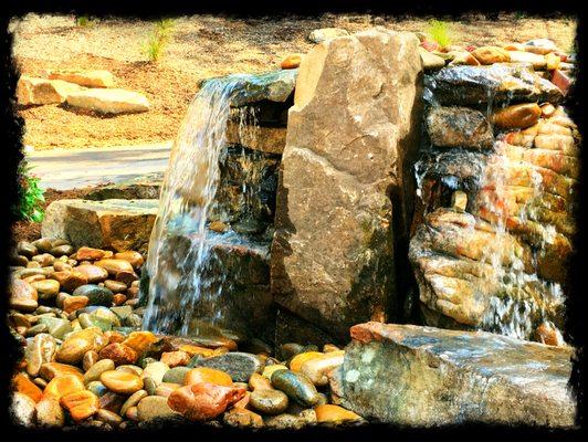 Boulder fountain