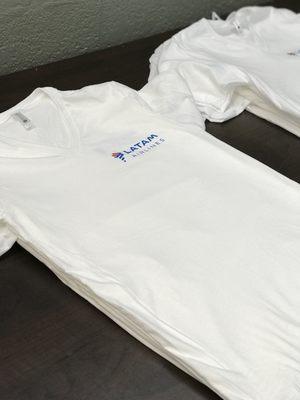 t-shirts for LATAM Airlines