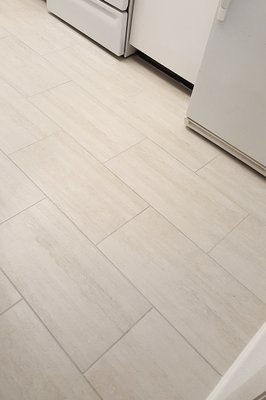 The tile Catz installed in our kitchen and bathrooms... great work!