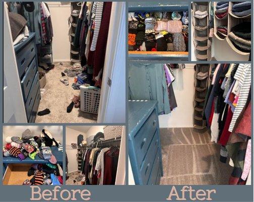 Closet clean up!