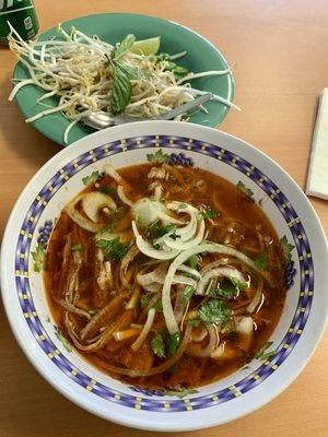 Spicy Beef (Brisket) Noodle Soup.  Was delicious!