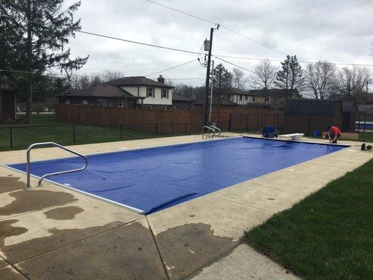 Automatic pool cover