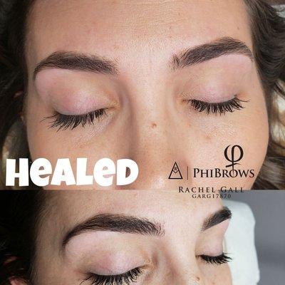 Healed Microblading