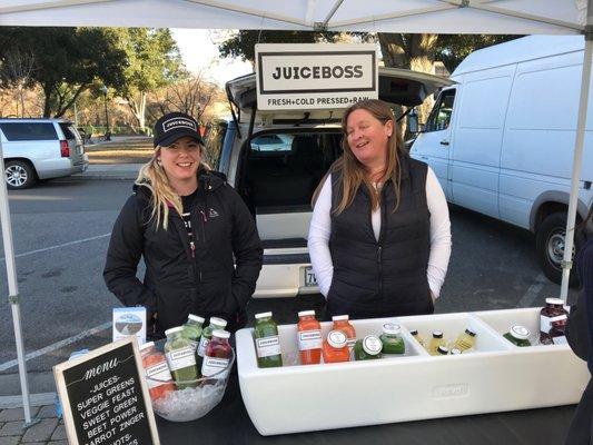 Amy [Rt.] & Brooke [Lt.]- Wonderful Owner & Master Juicer of JUICEBOSS.