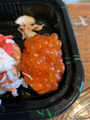 Old and stale salmon roe.