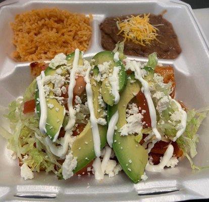 Red Enchiladas Plate