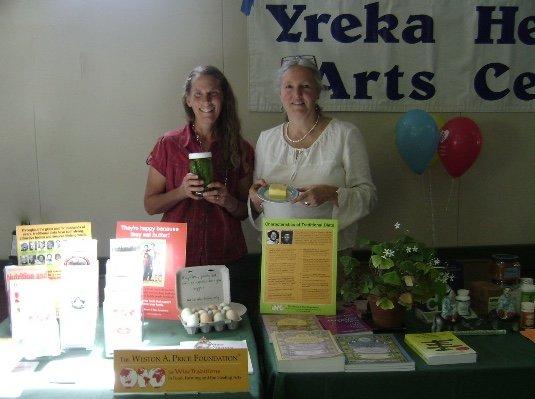 Representing Weston A Price Foundation at the Yreka County Fair.