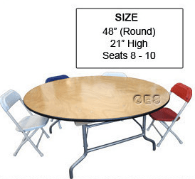 48" Round Children's Tables and Chairs Available