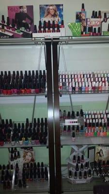 Tons of nail polish to choose from!