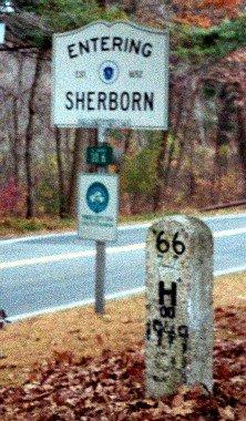 Entering Sherborn at the Holliston line.