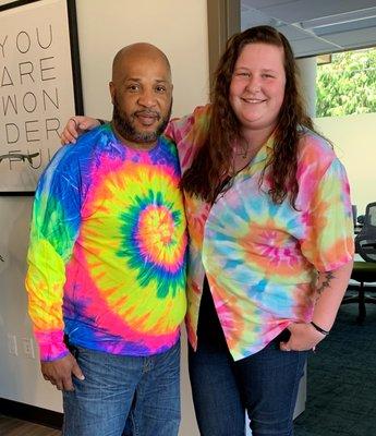 Northpoint Outpatient Drug & Alcohol Rehab Center located in Seattle. Staff spirit days in tie-dye.