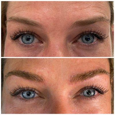 Microblading before and after