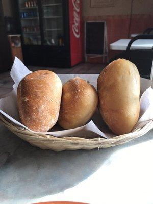 Fresh rolls with lunch!