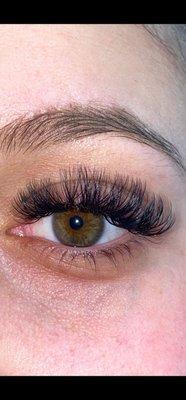 Hybrid eyelash extentions