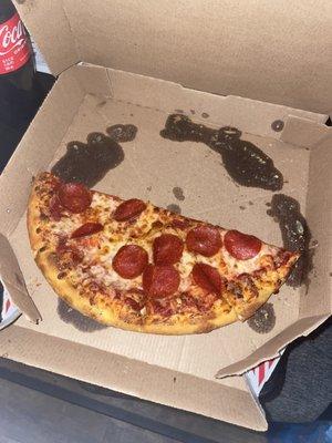 Pepperoni pizza that tasted like cardboard