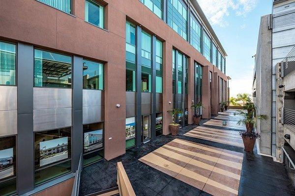 Main entrance from parking structure located on 2nd floor.