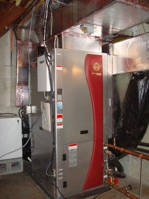 WaterFurnace Geothermal heat pump installation