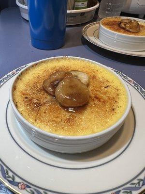 Banana fosters crème brûlée